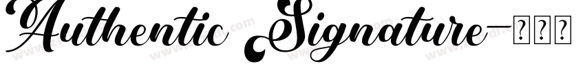 Authentic Signature字体转换